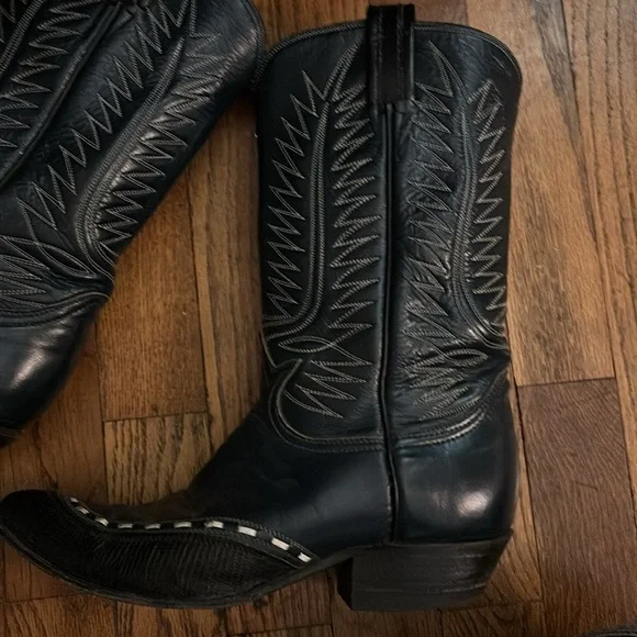 Vintage Blue Tony Lama Western Boots - Picture 4 of 8